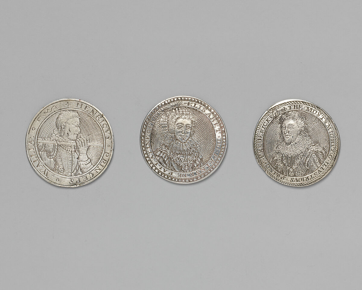 Counter box with set of thrity-three counters, Silver, British, London