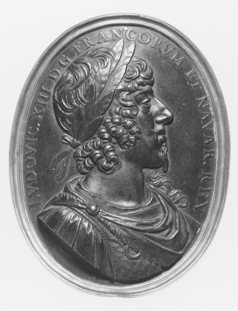 Louis XIII, King of France (b. 1601, r. 1610–43), Bronze, French 