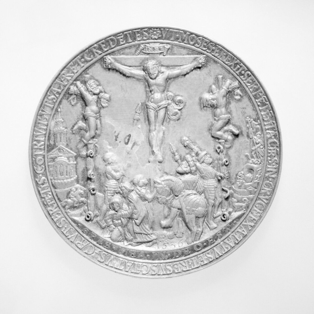 Medal, Medalist: Hans Reinhart the Elder (German, Dresden ca. 1510–1581 Leipzig), Silver, German, Saxony 