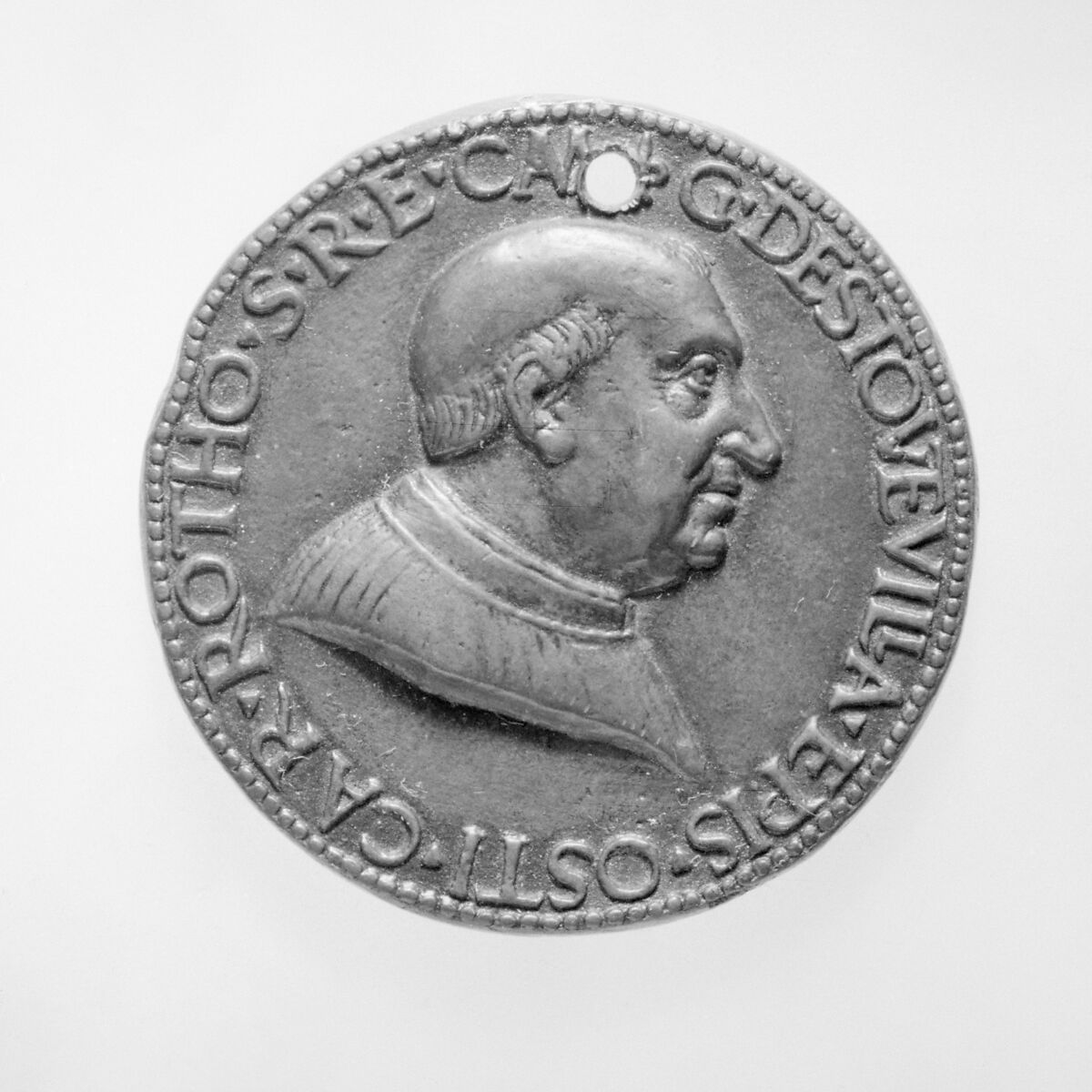 Guillaume d'Estouteville, Attributed to Cristoforo di Geremia (Italian, Mantua, active 1456–76), Bronze, Italian, Rome 