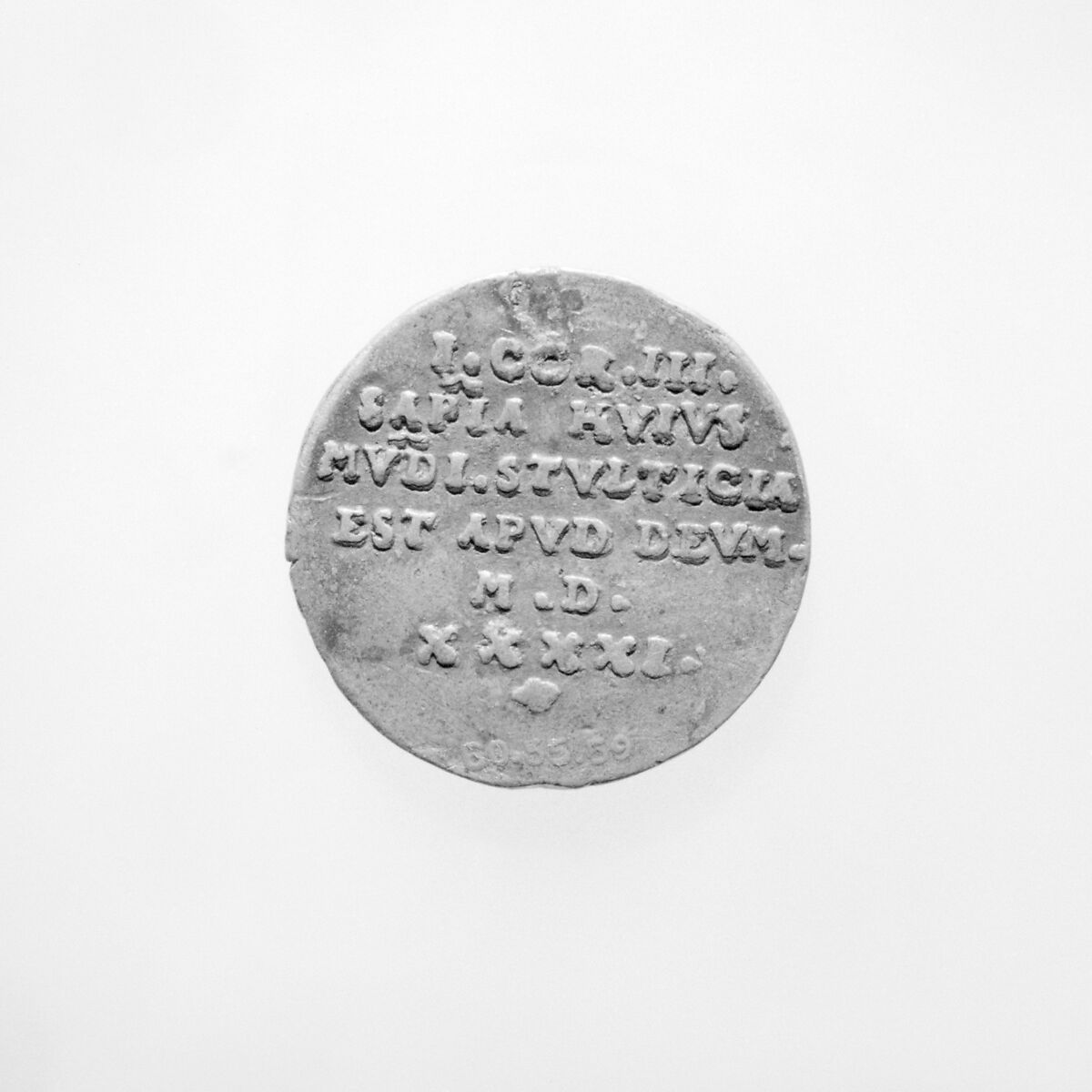 Medal, Medalist: Friedrich Hagenauer (German, born Strasbourg, 1490–1500, died after 1546), Lead, German, Cologne