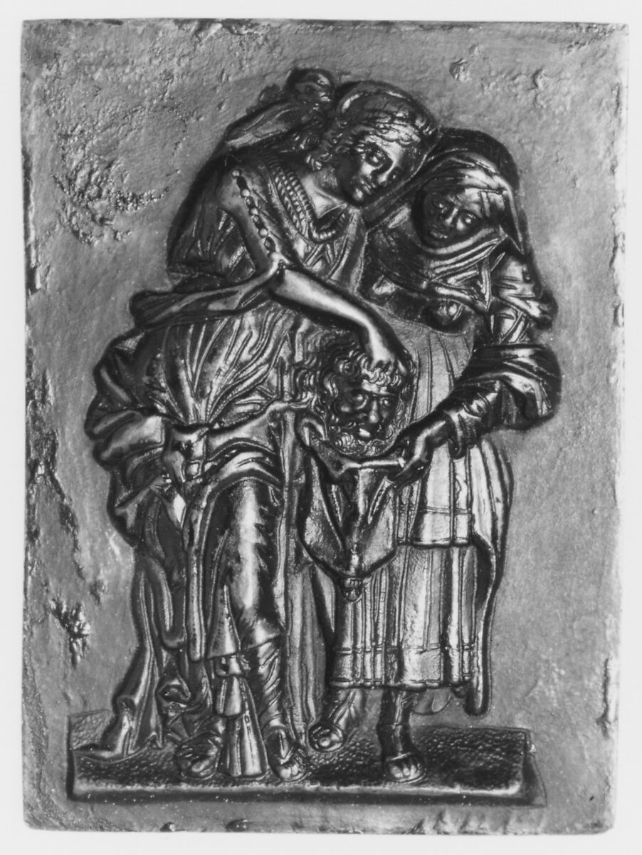 Judith with the Head of Holofernes, Medalist: Andrea Briosco, called Riccio (Italian, Trent 1470–1532 Padua), Bronze, Italian, Padua 