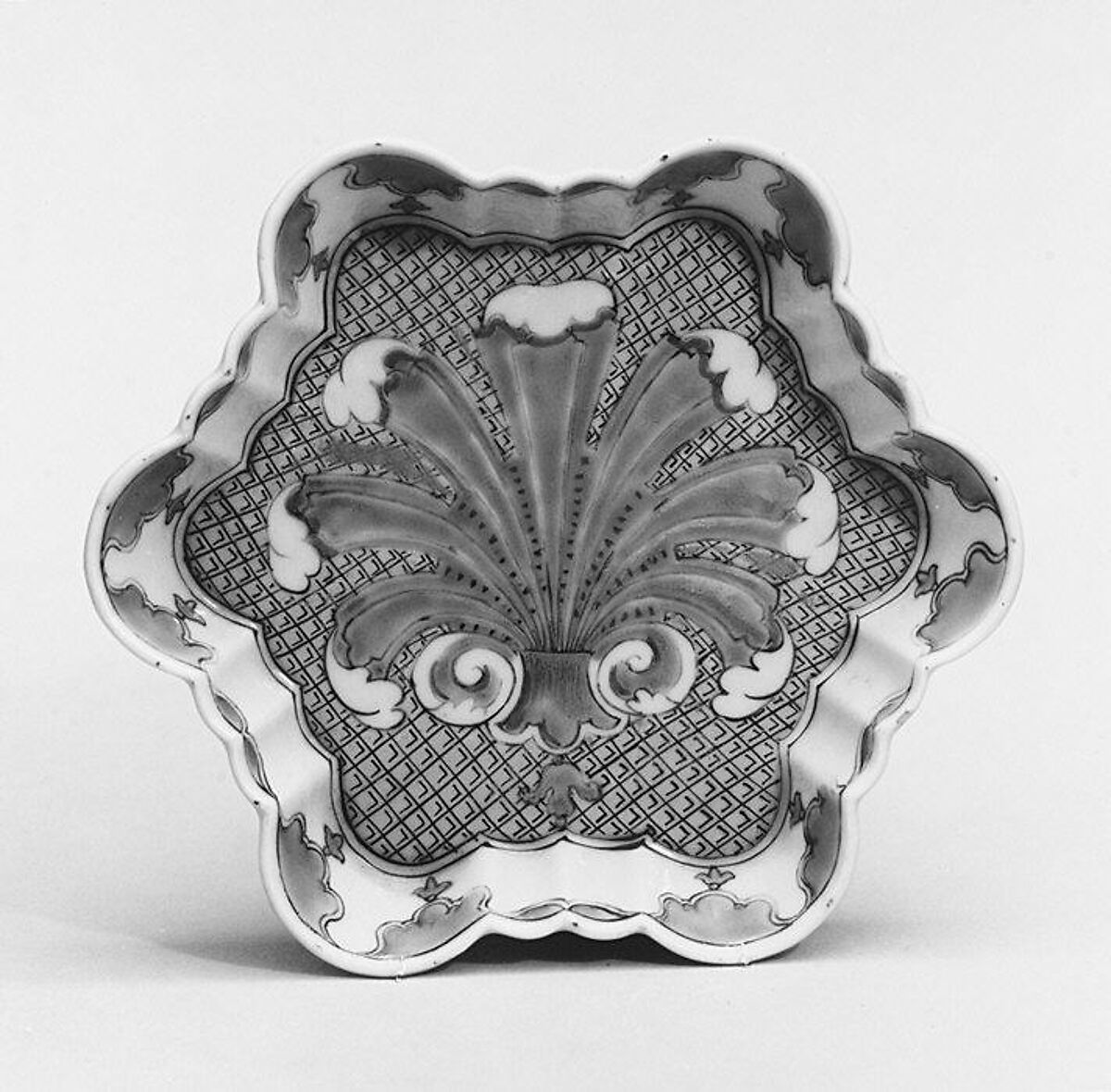 Dish (part of a service), After a design by Cornelis Pronk (Dutch, Amsterdam 1691–1759 Amsterdam), Hard-paste porcelain, Chinese, possibly for Dutch market 