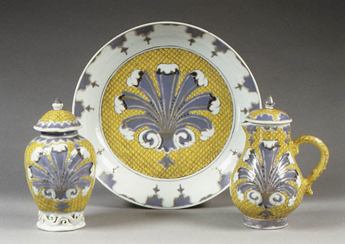 Creamer with cover (part of a service), After a design by Cornelis Pronk (Dutch, Amsterdam 1691–1759 Amsterdam), Hard-paste porcelain, Chinese, possibly for Dutch market