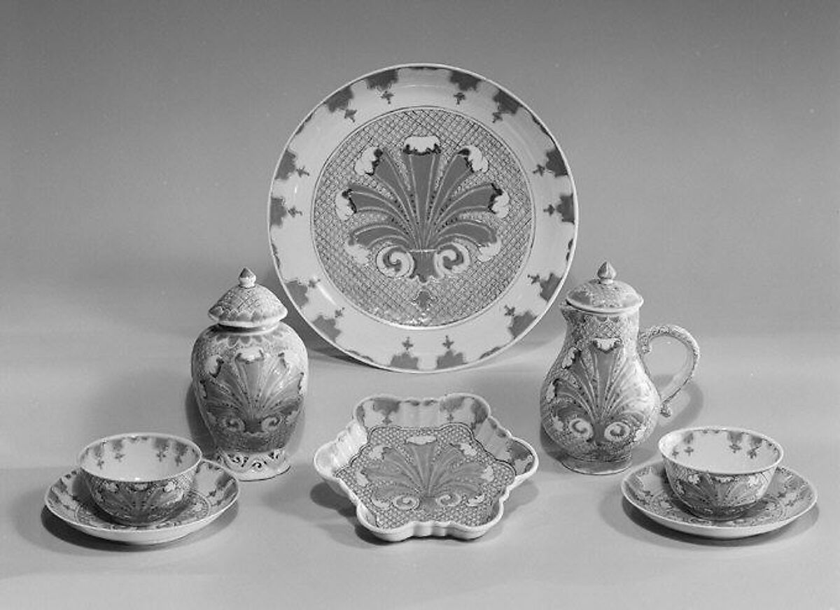 Cup (part of a service), Possibly after a design by Cornelis Pronk (Dutch, Amsterdam 1691–1759 Amsterdam), Hard-paste porcelain, Chinese, possibly for Dutch market