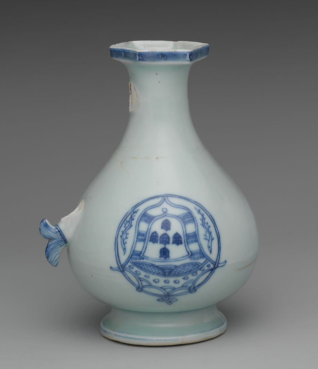 Jug with Portuguese arms, Hard-paste porcelain with cobalt blue under transparent glaze (Jingdezhen ware), Chinese, for Portuguese market 