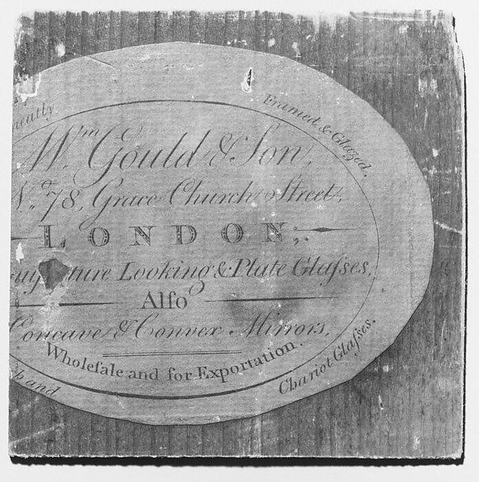 Mirror, Carved and gilded pine, British