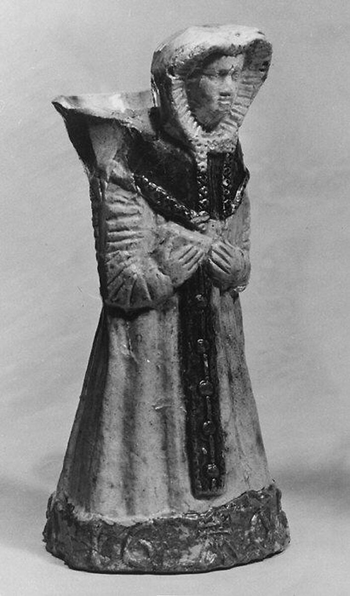 Beaker (one of a pair), Lead-glazed earthenware, Dutch, Limburg