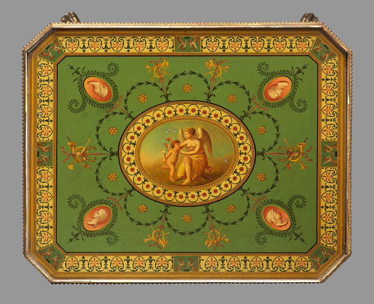 Pair of tables, Possibly James Stuart, Mahogany, oil glazes, British