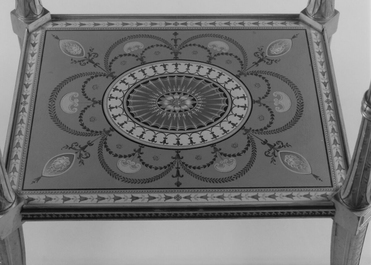 Pair of tables, Possibly James Stuart, Mahogany, oil glazes, British