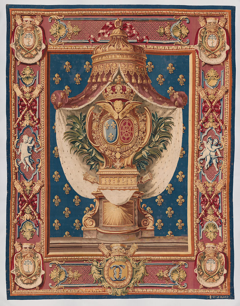 A Chancellerie Portiere Tapestry, Gobelins Manufactory, Paris