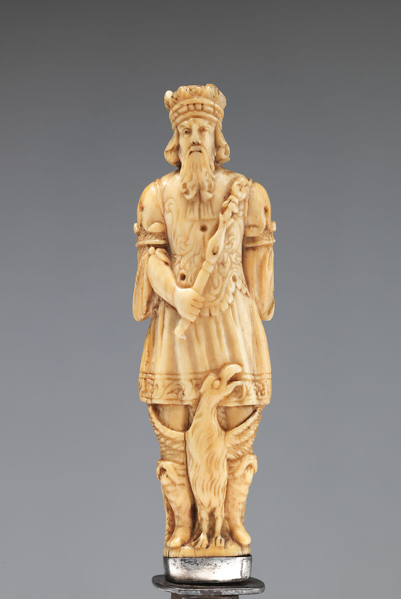 Table knife, Steel, ivory, probably German