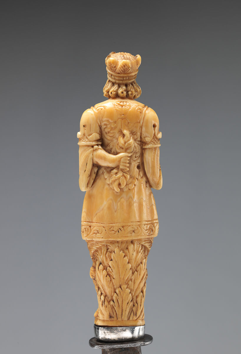 Table knife, Steel, ivory, probably German