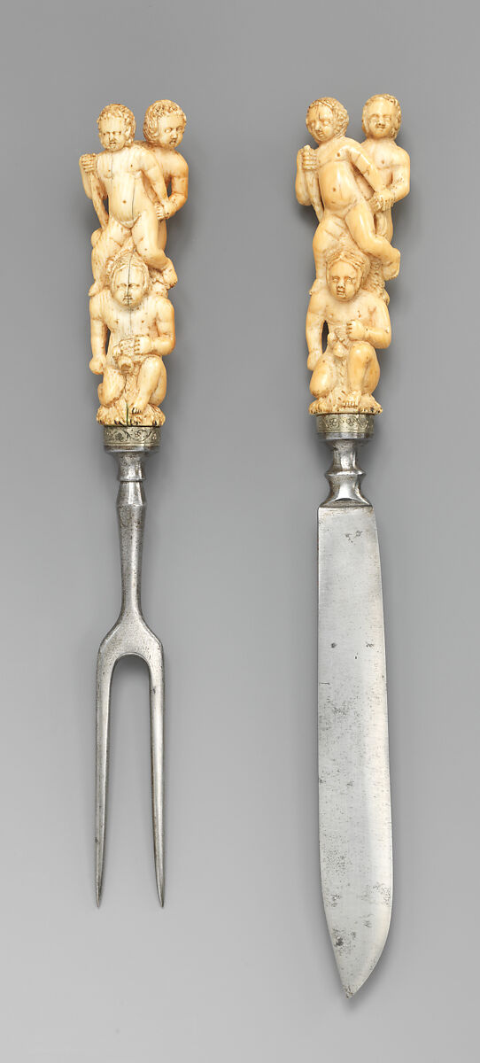 Fork, Steel, ivory, German