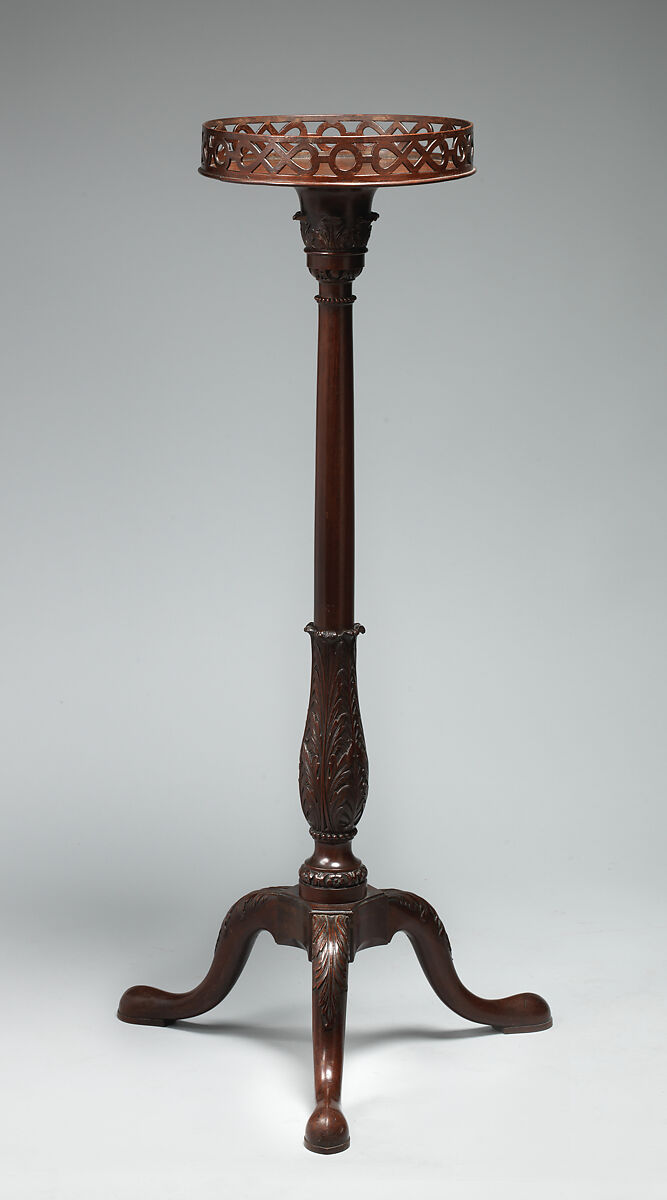 Pair of candlestands, Mahogany, British