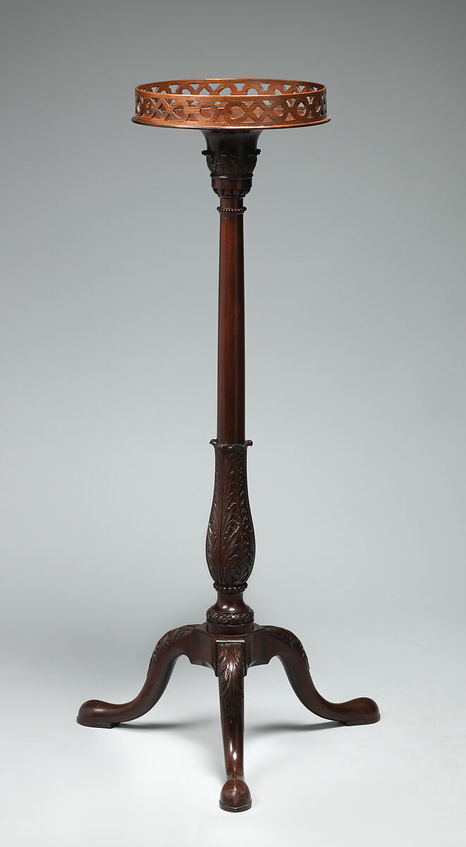 Pair of candlestands, Mahogany, British