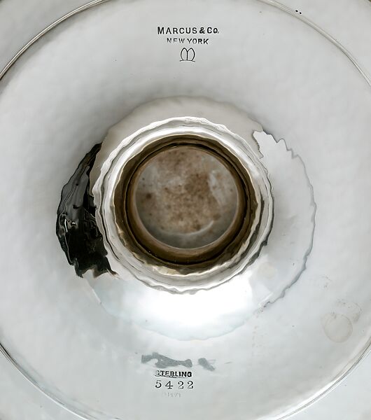 Two-handled Footed Dish, Marcus and Co. (American, New York, 1892–1942), Silver, American
