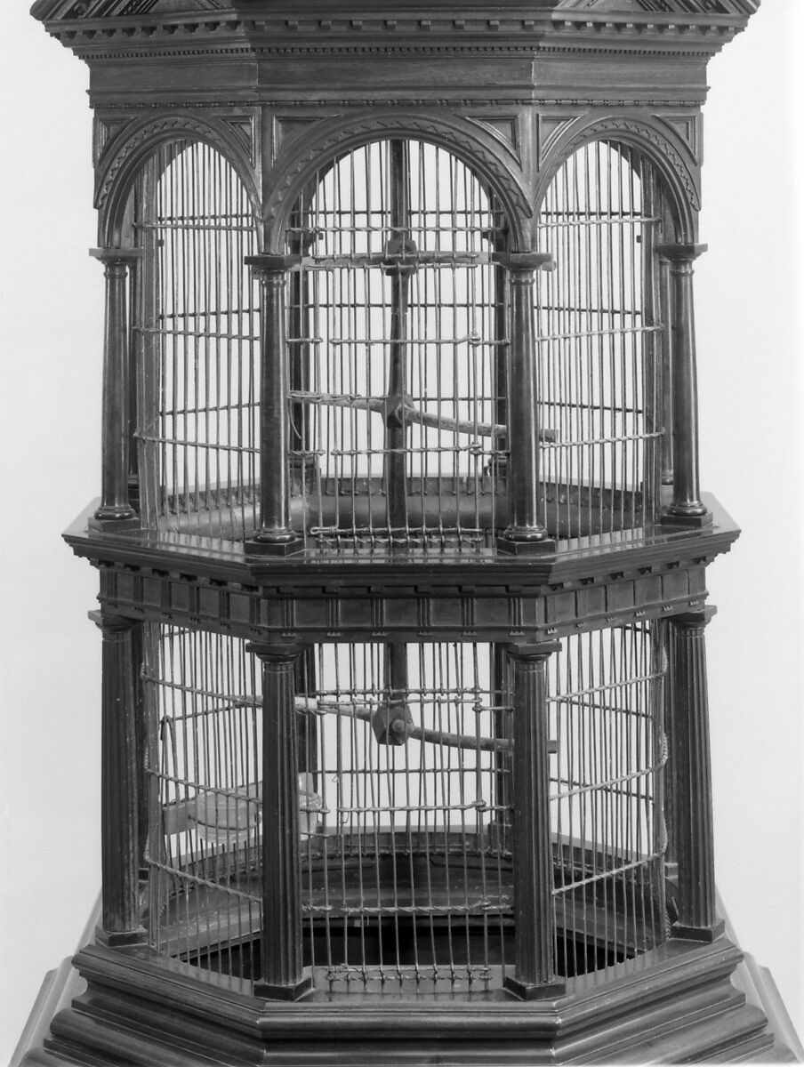 Birdcage, Mahogany and brass, British