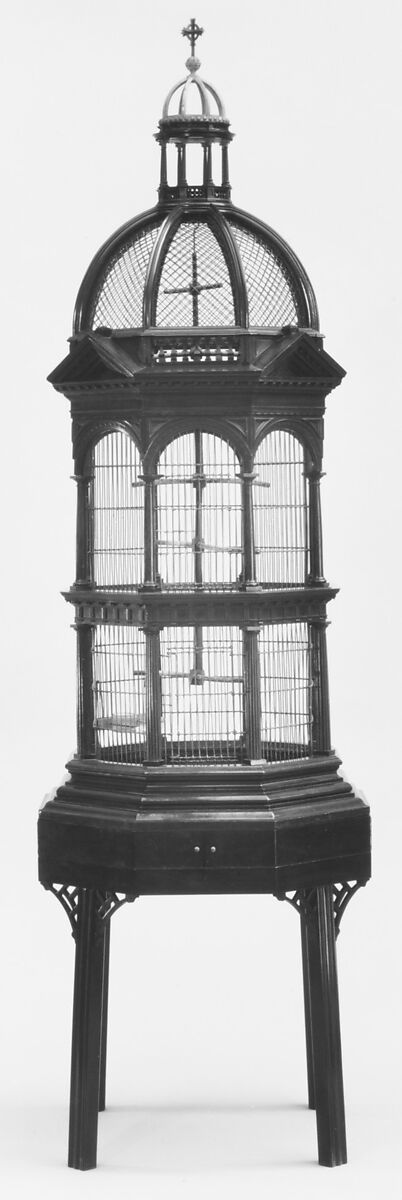 Birdcage, Mahogany and brass, British
