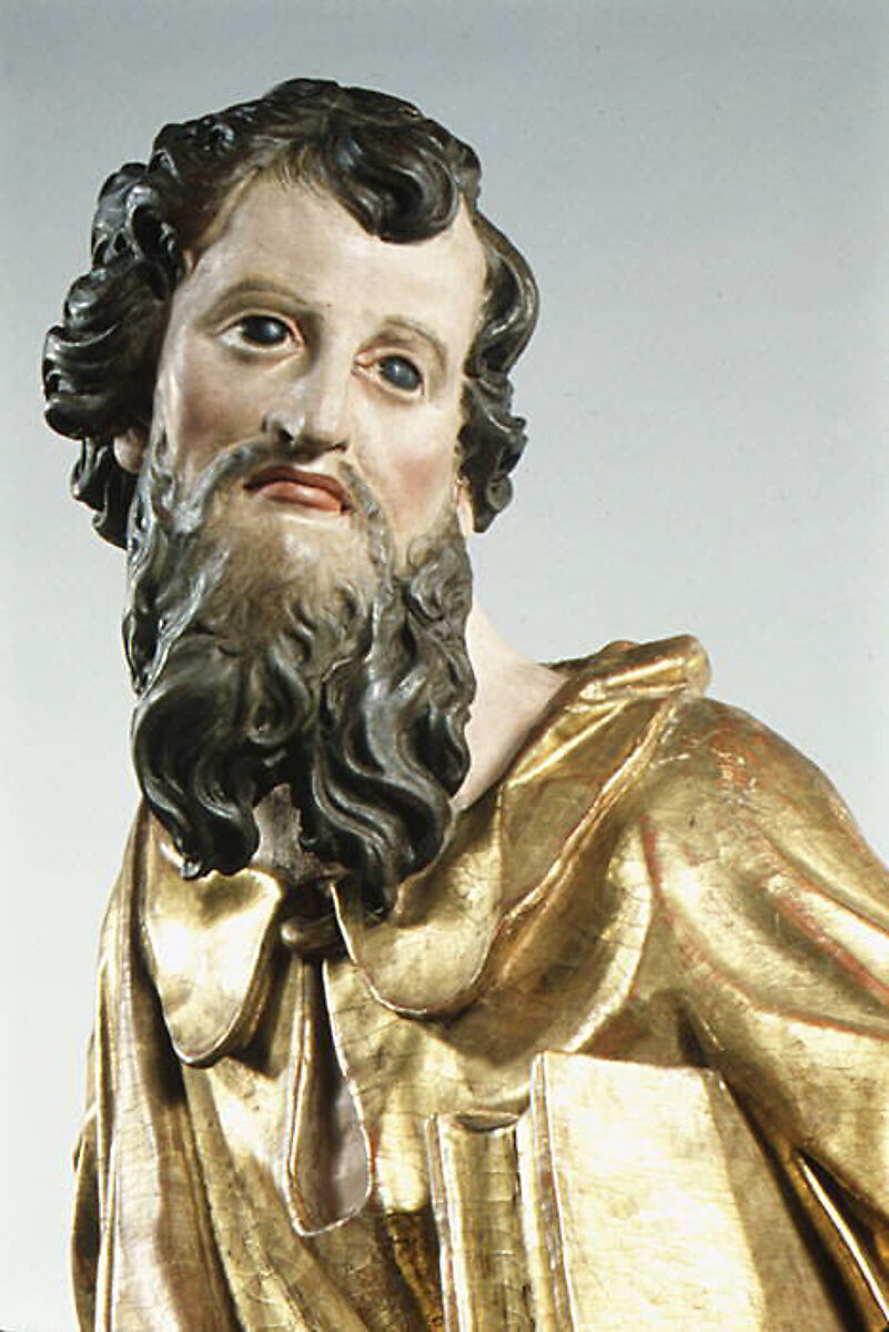 Saint Mark, Possibly by Johann Georg Libigo (active 1690s–ca. 1729), Linden wood, gilded and polychromed, Southern German or Austrian