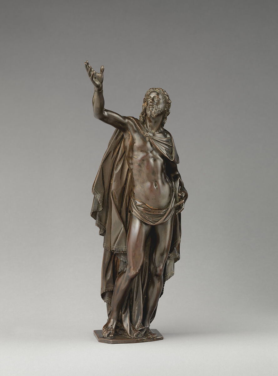 The risen Christ, Model and cast by Antonio Susini (Italian, 1558–1624 Florence), Bronze, Italian, Florence 