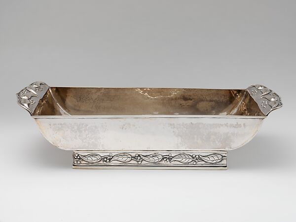 Rectangular Dish, Marked by D. M. (American), Silver, American 