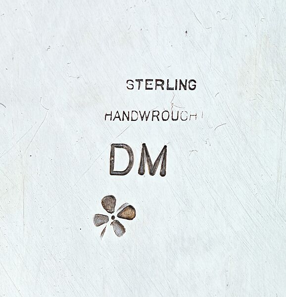 Rectangular Dish, Marked by D. M. (American), Silver, American