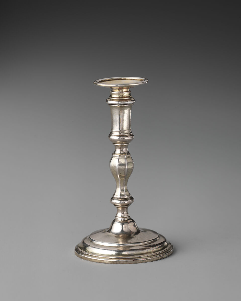 Miniature candlestick, Josiah Daniel (British, active 1712), Silver, British, London 