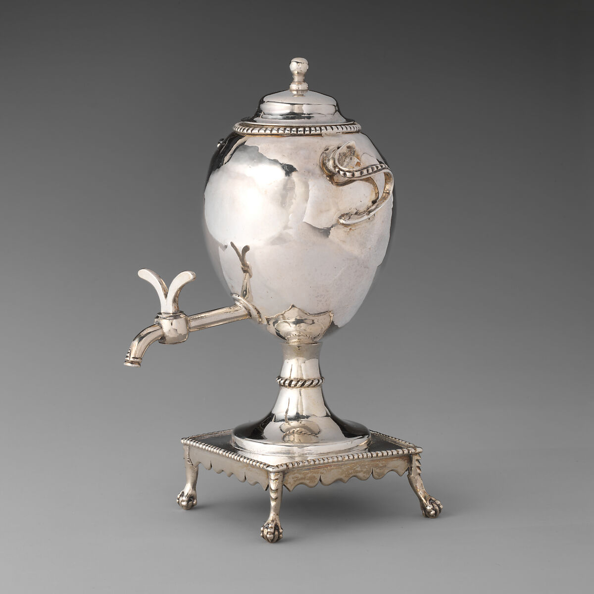 Miniature urn with cover, A. L. &amp; W. L., Silver, probably British, London 