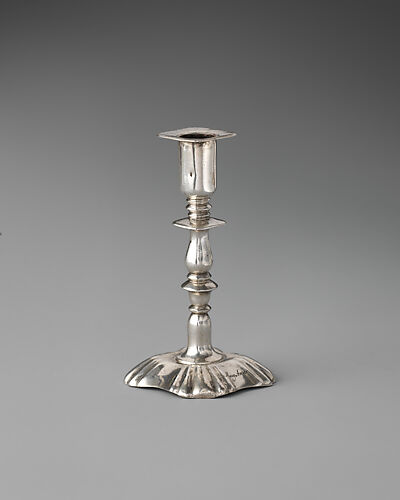 Miniature candlestick (one of a pair)
