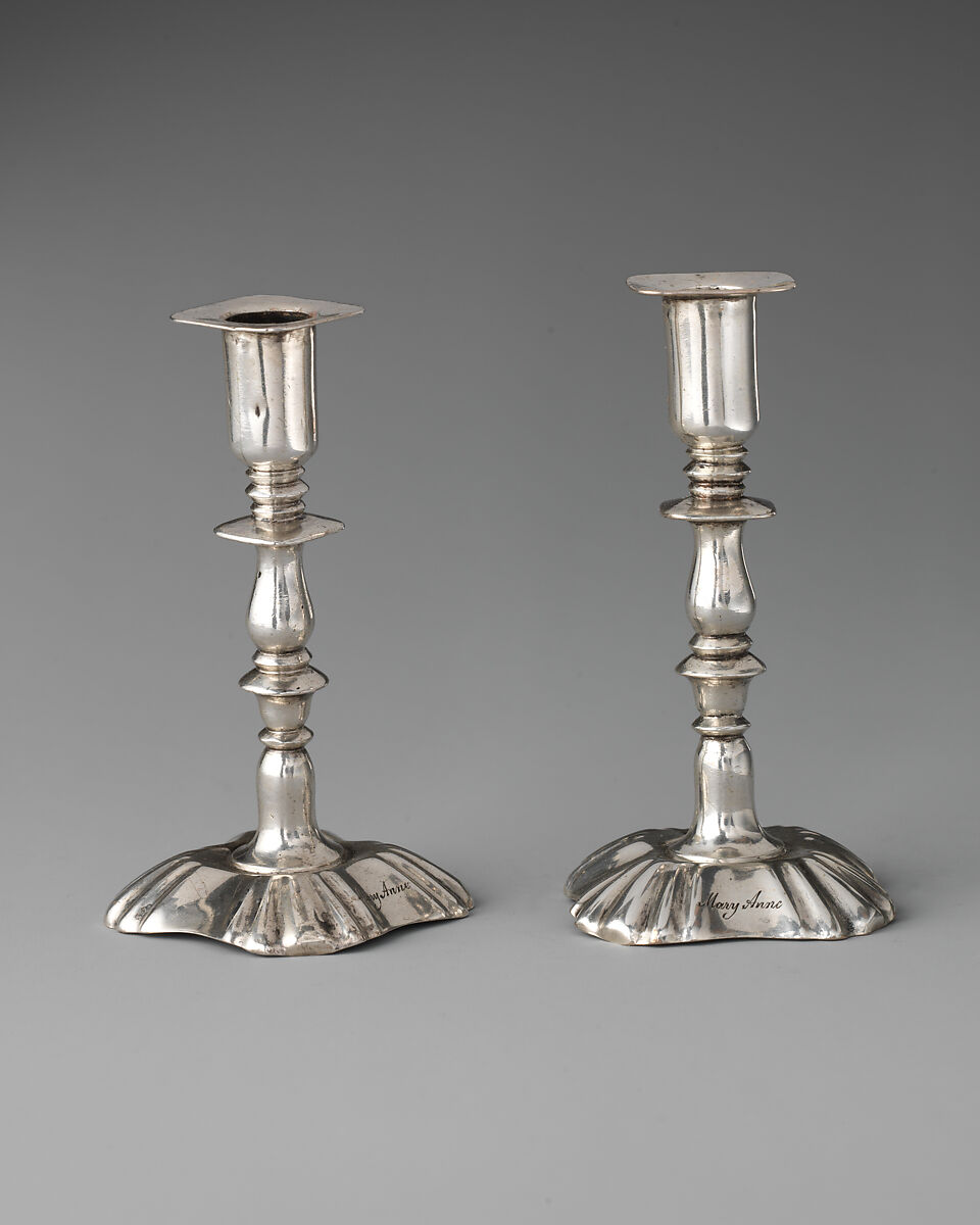 Miniature candlestick (one of a pair), Henry Flavelle, Silver, Irish, Dublin
