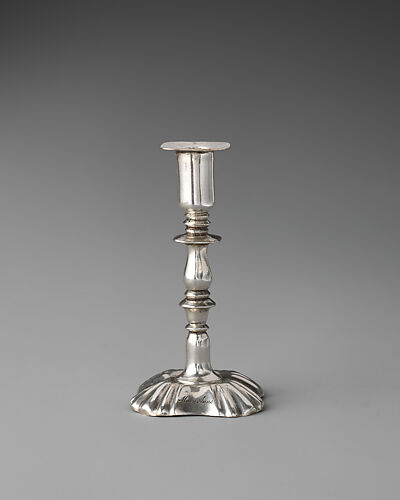 Miniature candlestick (one of a pair)