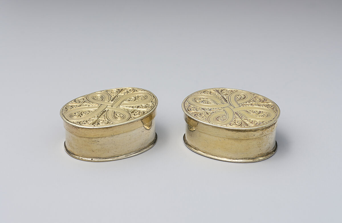 Miniature box with cover, Silver, German, probably Augsburg