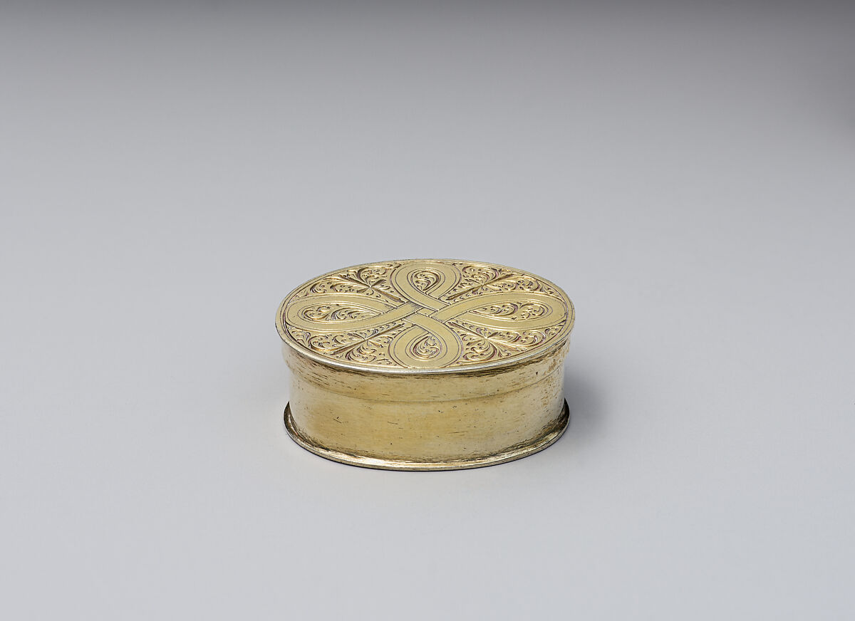 Miniature box with cover, Silver, German, probably Augsburg