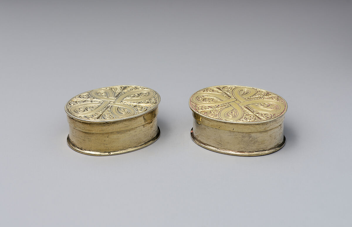 Miniature box with cover, Silver, German, probably Augsburg