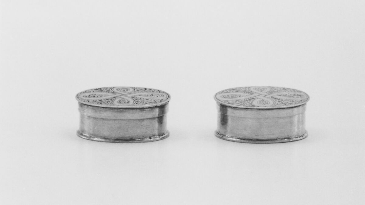 Miniature box with cover, Silver, German, probably Augsburg