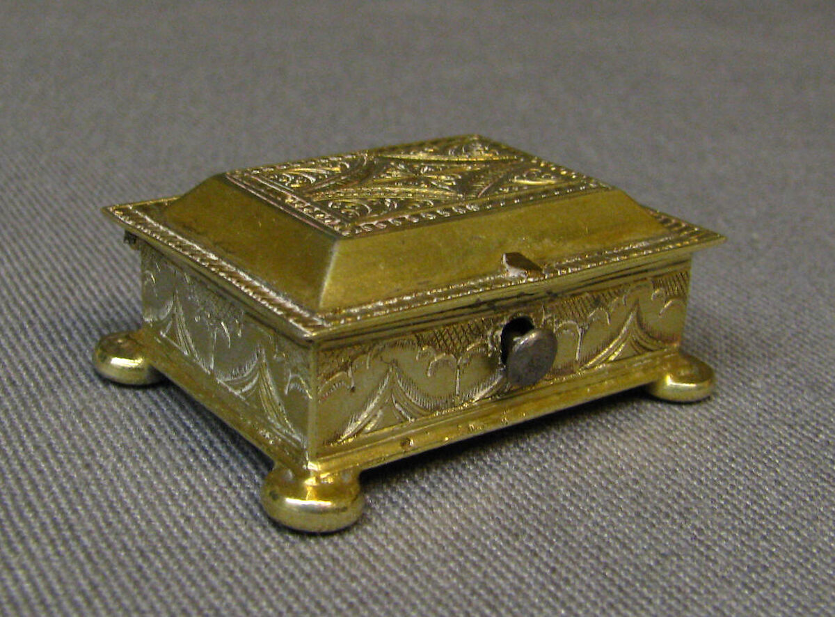 Miniature box, Silver, German, probably Augsburg 