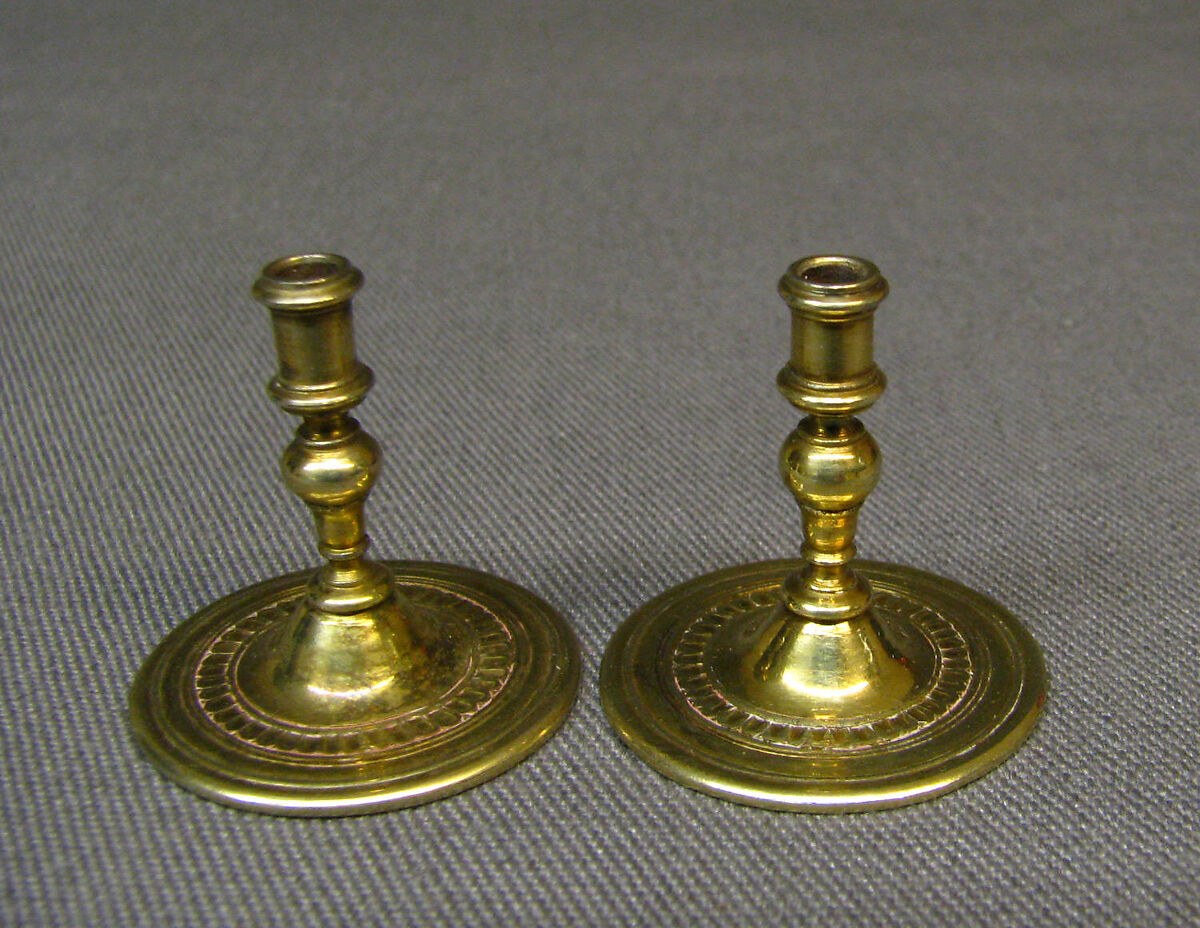 Miniature candlestick, Silver, German, probably Augsburg 