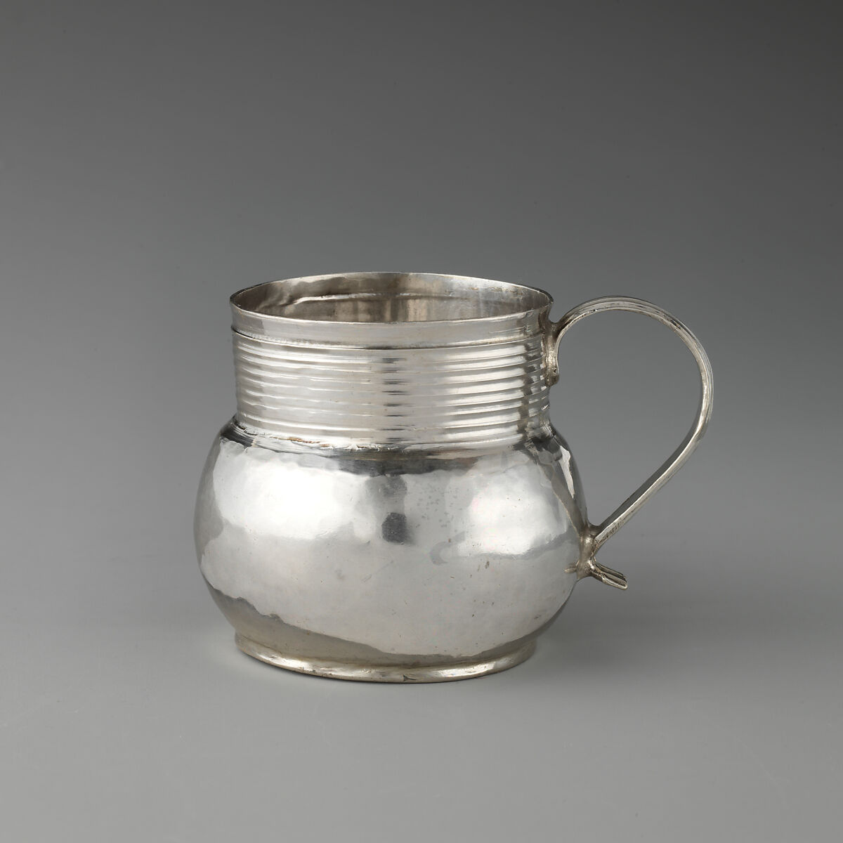 Miniature mug, B M (British, mid-late 17th century), Silver, British, London 