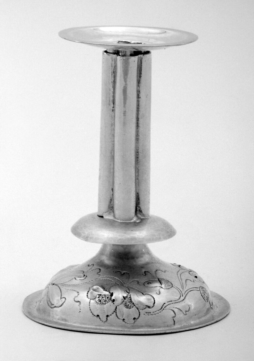 Pair of miniature tapersticks, A, Silver, German, Aurich