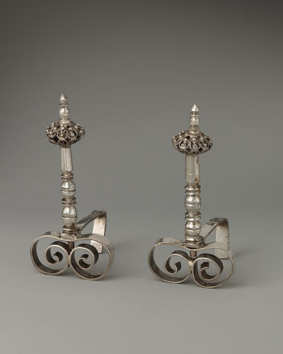 Miniature andiron (one of a pair) (part of a set)