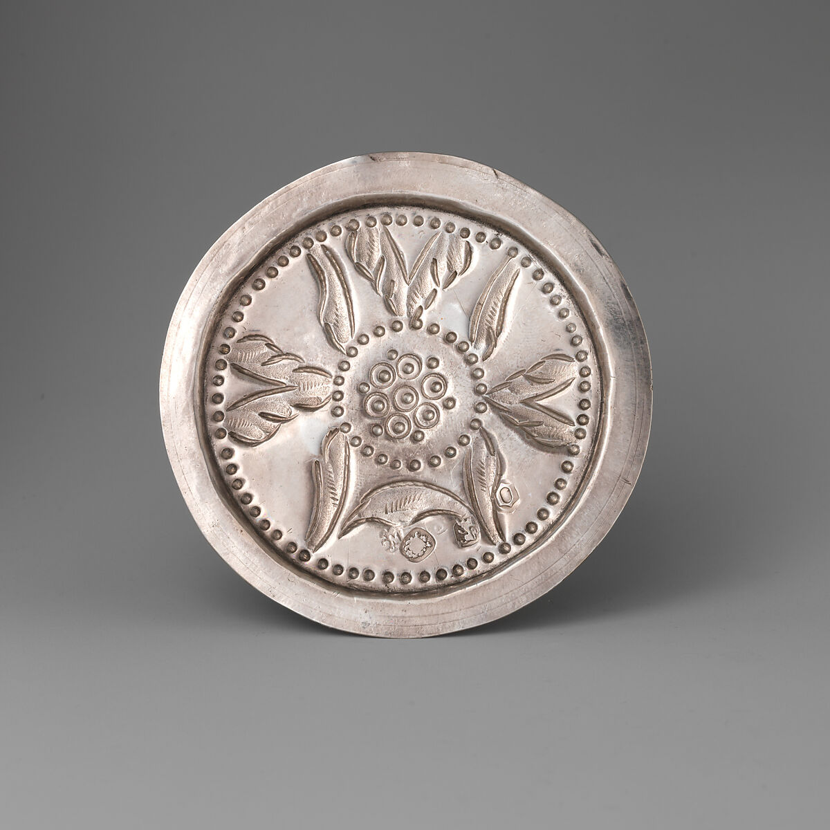 Miniature stand, George Manjoy (British, active 1685–ca. 1720), Silver, British, London