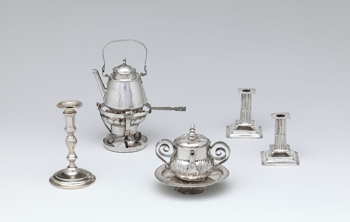 Miniature stand, George Manjoy (British, active 1685–ca. 1720), Silver, British, London