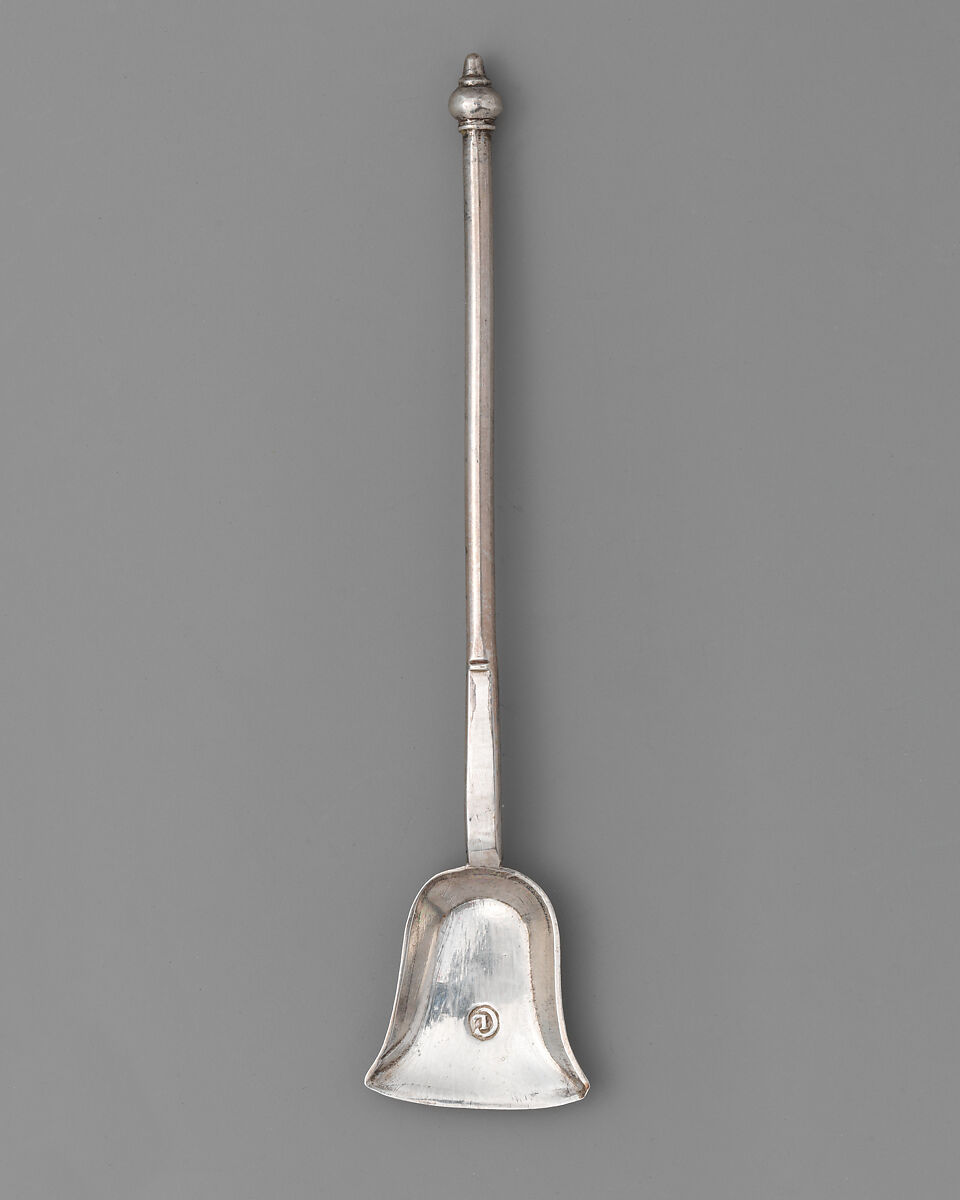 Miniature shovel (part of a set), David Clayton (British, active 1689), Silver, British, London 