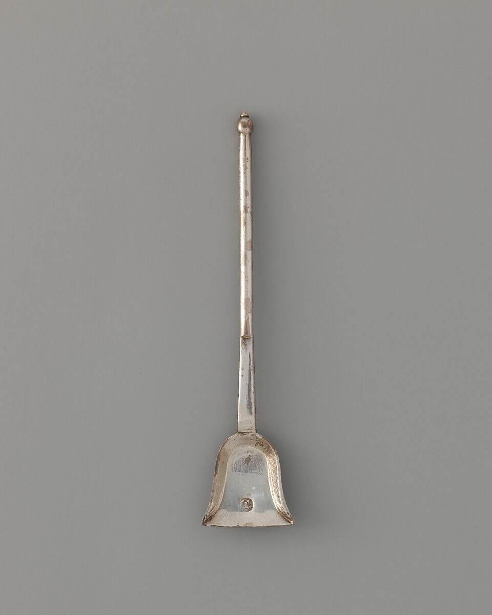 Miniature shovel (part of a set), David Clayton (British, active 1689), Silver, British, London 