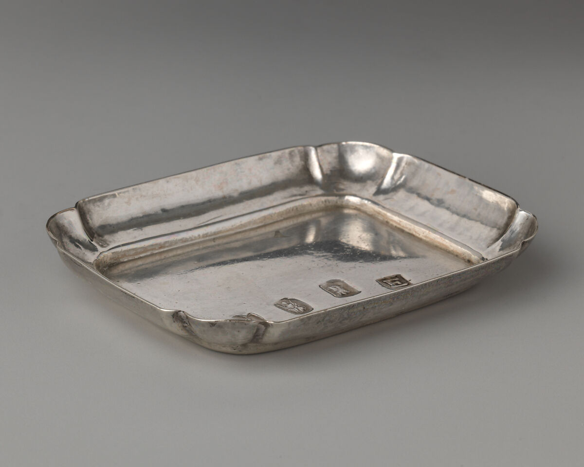 Miniature waiter, Christopher Gerrard (British, active 1716), Silver, British, London 