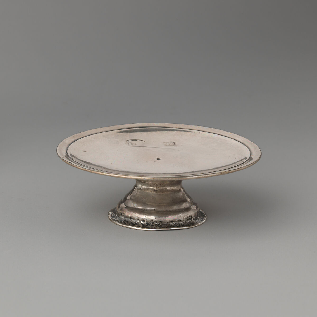 Miniature salver, I D (British, mid-late 17th century), Silver, British, London 
