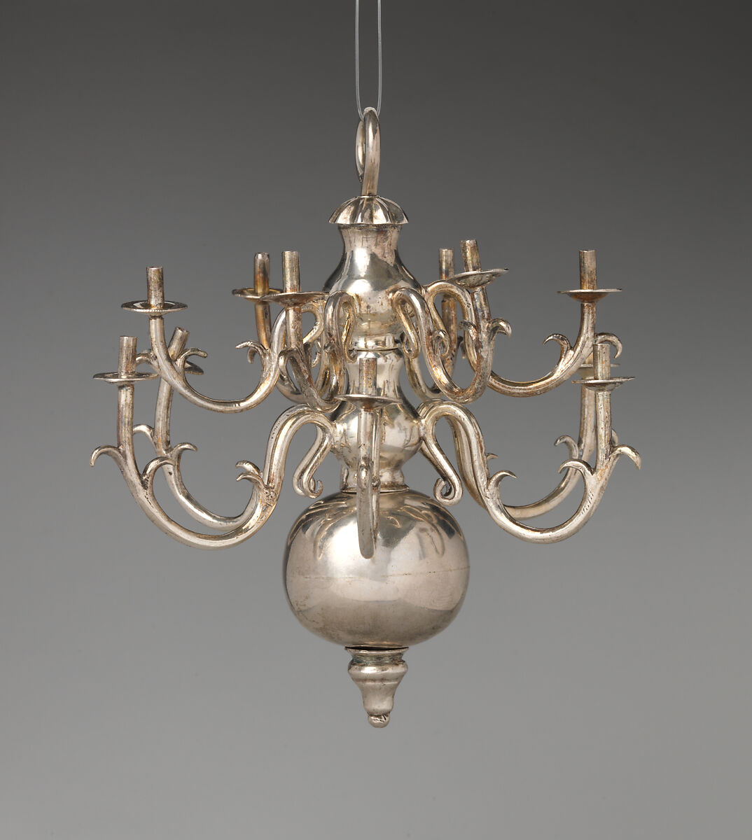 Miniature chandelier, Silver, Dutch, Amsterdam 