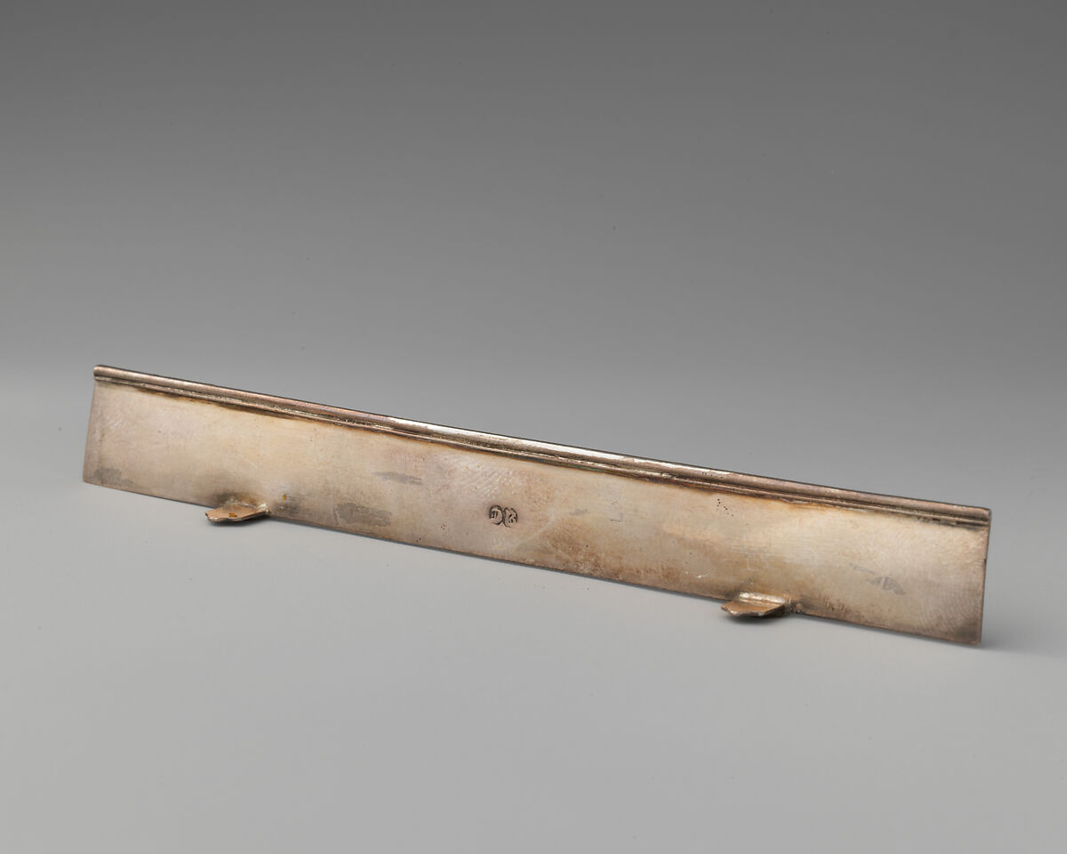 Miniature fender, David Clayton (British, active 1689), Silver, British, London