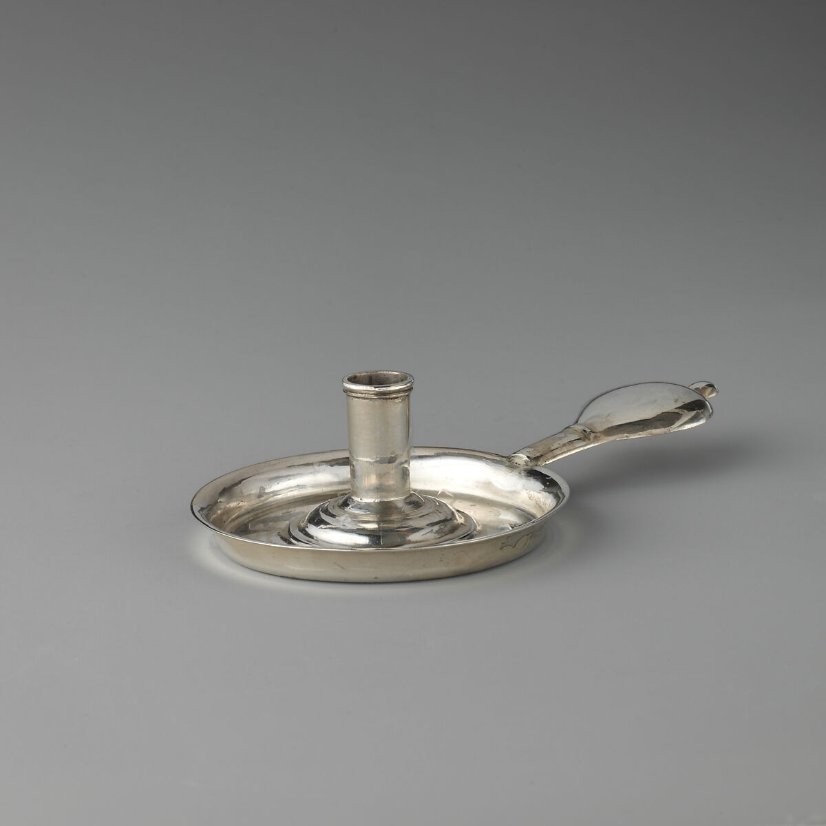 Miniature chamberstick, David Clayton (British, active 1689), Silver, British, London 